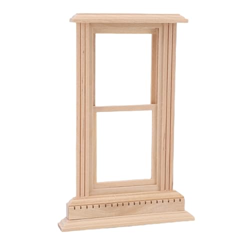 shenruifa Dollhouse -Schärpe -Fensterrahmen Flache Obere 2 Fenster Miniatur -Holzflügelfenster für 1/12 Puppenhäuser shenruifa Dollhouse -Schärpe -Fensterrahmen Flache Obere 2 Fenster Miniatur -Holzflügelfenster für 1/12 Puppenhäuser von shenruifa