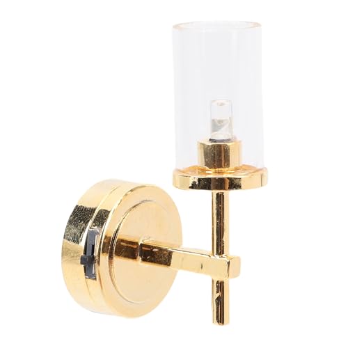 shenruifa Miniatur-Wandlampe für Puppenhaus Im Maßstab 1:12, Glasschirm, LED-Lichtdekoration mit Kippschalter shenruifa Miniatur-Wandlampe für Puppenhaus Im Maßstab 1:12, Glasschirm, LED-Lichtdekoration mit Kippschalter von shenruifa