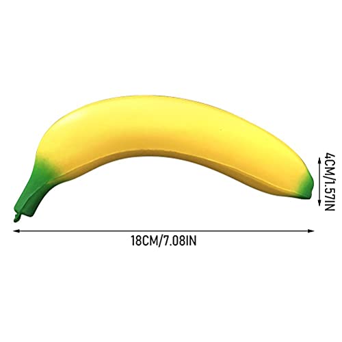 shenruifa Quetschen von Bananenfrüchten, Dehnbares Bananenspielzeug, Lindert Stress, Dekompressions-Entlüftungsspielzeug (Gelb) von shenruifa