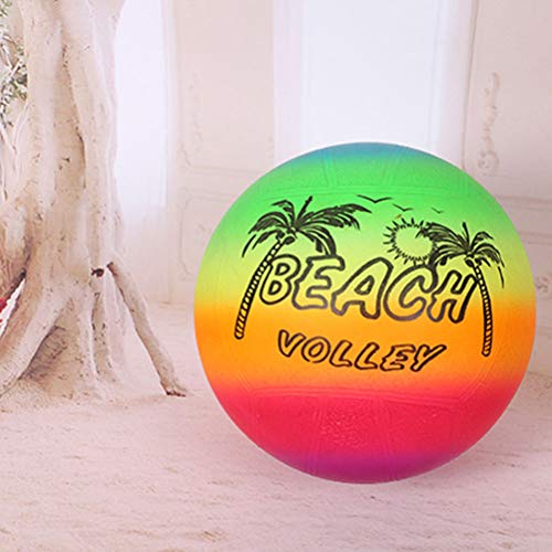 shenruifa Wasserbälle, Zufällige Lieferung, Regenbogen-Wasserbälle, Aufblasbarer Wasserball für Kinder, Drinnen und Draußen, Soft-Touch-Volleyball für Schwimmbad, Garten, Strandspielzeug von shenruifa