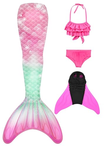 shepretty Fisch Tail Mädchen Fisch zum Monoflosse mit Bikini Cosplay,xiaofen-R1-110 von shepretty