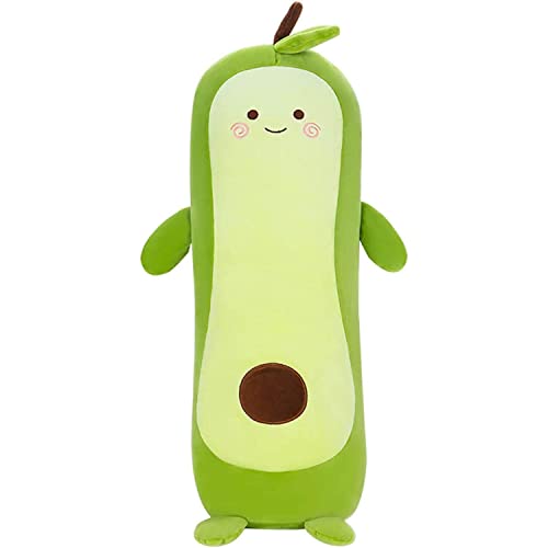 shineFinder Avocado Kuscheltier XXL Avocado Kissen Kawaii Plüschtier Avocado Stofftiere Avocado Plüschkissen Spielzeug Geschenk gefüllt für Kinder Mädchen Jungen (70cm) von shineFinder