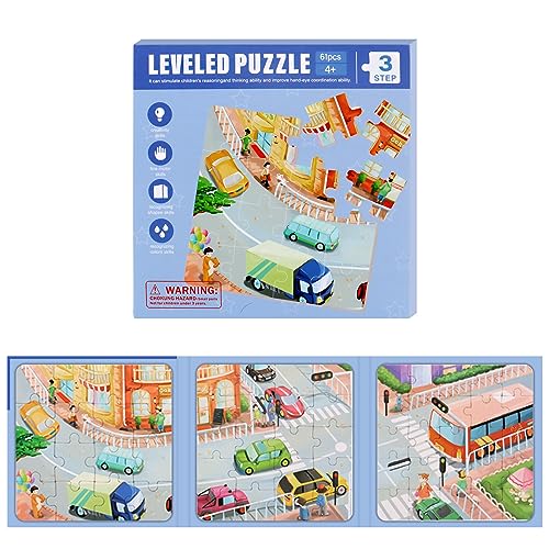 shineFinder Magnetspiel Puzzle - reisespiele Kinder ab 3 4 5 Jahre - fur beschäftigung im Flugzeug/autofahrt Kinder (Schritt3 | Transport) von shineFinder