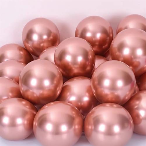 luftballons metallic Rosegold 100 Stück, 12zoll/30cm Helium Luftballons Geburtstag, Helium Ballons Geburtstag, Regenbogen Luftballons Für Geburtstagsdeko, Luftballons Hochzeit von shixpiov