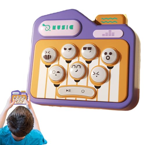 Push-Bubble-Spiel, elektrisches Push-Spiel | Schnelles Push-Hand-Blasenspiel für Kinder - Musikalisches Unterhaltungsspielzeug zur Entwicklung der Hand-Auge-Koordination für Kindergarten, Zug, Schlafz von shizuku