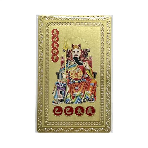 2025 Tai Sui Card, Feng Shui Protection Amulet for The Year of The Wood Snake, Spiritual Good Luck Charm, Chinese Year of Tai Sui for Prosperity and Harmony Energy Card von shjxi