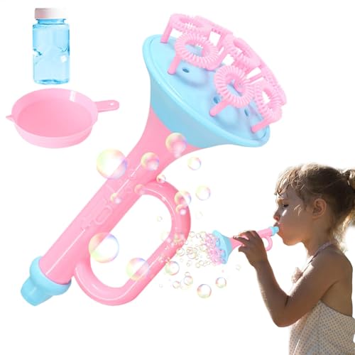 Bubble Blower | Kids Bubble Blower | Outdoor Bubble Blower | Kids Bubble Wand Maker Toy with Solution | Fun Summer Bubble Blower Toys Trumpet Bubble Blower for Children Boys Girls von shjxi