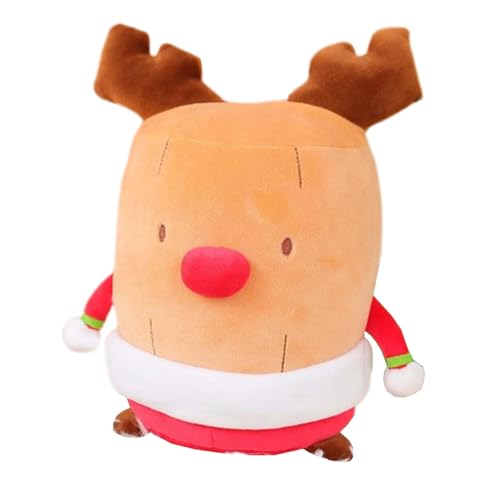 shjxi Cute Christmas Stuffed Toy | Rustic Faceless Plush Animals and Decor for Holiday Tiered Trays Funny Holiday Stuffed Animals | Adorable Candy Cane Reindeer and Santa Plush Toys for Party FA von shjxi