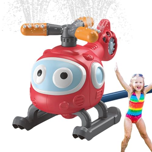Rotierendes Wassersprühspielzeug, Hubschrauber-Wasserspielzeug - Rotierendes Sprinklerspielzeug | 45 Grad drehbares Hinterhof-Wasserspielzeug, rotierender Sprinkler, Spielzeug-Wasserdruck-Lift-Sprinkl von shjxi