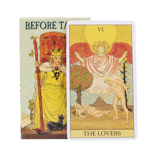 Tarot Cards - Standard -Tarot -Deck für das -Wahrsagungsspaß, gruppenfreundlich mit einfachem Gameplay, Brettspiel für Freunde, Sammeln, Party, persönlicher Lesen, 4.06x2,36 Zoll Tarot Cards - Standard -Tarot -Deck für das -Wahrsagungsspaß, gruppenfreundlich mit einfachem Gameplay, Brettspiel für Freunde, Sammeln, Party, persönlicher Lesen, 4.06x2,36 Zoll von shjxi