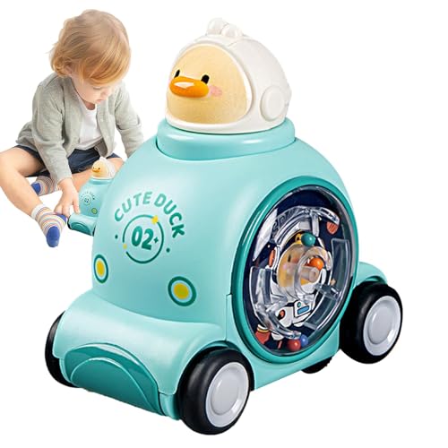 Toy Car For Toddler: Space Car Animal Press And Go Toys, Interactive Push And Go Car For Developing Fine Motor Skills And School Goodie Bag Fillers Engaging Space Car Animal Toy: Kids Interactive Pres von shjxi