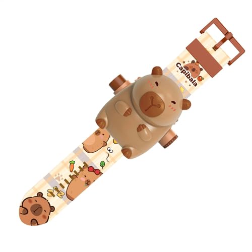 shjxi Digital Projection Watch, Capybara Projection Watch, Kids Digital Watch, Animal Projection Watch, Animal Capybara Adjustable Projection Watch with 24 Patterns for Kindergarten Kids von shjxi