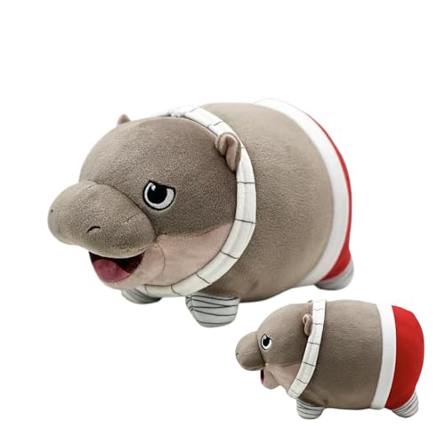 shjxi Hippo Plush Toy, Cute Hippo Plushie, Cartoon Hippo Doll, Stuffed Hippo Animal, Cute Cartoon Hippo Plush Soft and Cuddly Hippo Plushie Pillow for Girls and Boys 22x12cm/8.66x4.72in von shjxi