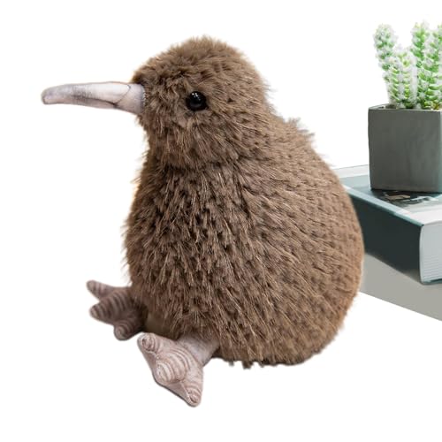 shjxi Kiwi Bird Plush | Soft Bird Plush | Plush Bird Toy | Plush Animal Bird | Bird Hugging Toy | Kiwi Bird Stuffed Animal Plushie Doll Pillow Toy Soft Bird Hugging Toy for Christmas Holiday von shjxi