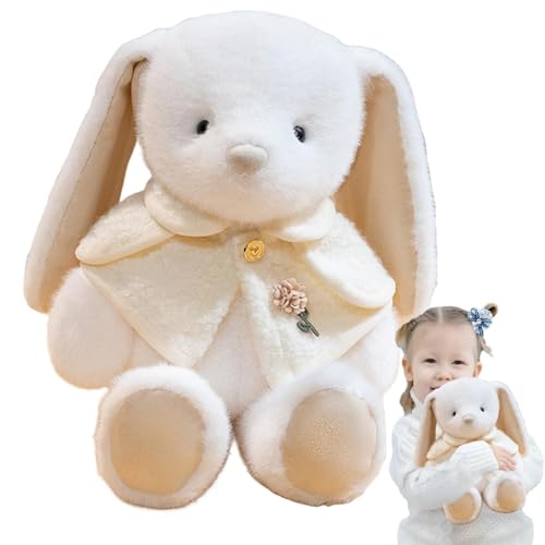 shjxi Rabbit Stuffed Animal, Huggable Plush Lop-Eared Bunny Pillow, Soft Cuddly Toy, Soft Rabbit Doll for Snuggling, Living Room, Bedroom, Car Decoration, Gift von shjxi