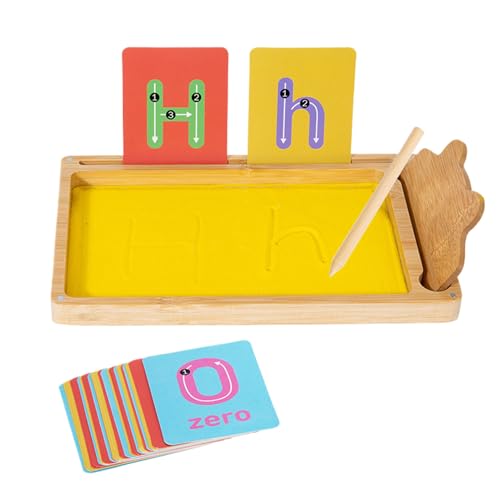 shjxi Sand Tray, Letter Formation, Classroom Alphabet Educational Learning Tool Sensory Tactile, Game Spelling Activity Kids Preschool Kindergarten Home, Tray for Characters Practice shjxi Sand Tray, Letter Formation, Classroom Alphabet Educational Learning Tool Sensory Tactile, Game Spelling Activity Kids Preschool Kindergarten Home, Tray for Characters Practice von shjxi