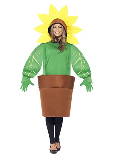 Sonnenblume im Topf Damen Herren Kostüm Unisex Kapuze Blumentopf Pflanze lustig witzig JAG Straßenkarneval Fasching von shoperama