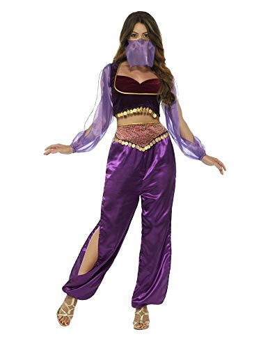 shoperama Arabische Prinzessin Haremsdame Bezaubernde Jeannie 1001 Nacht 3-TLG. Damen Kostüm Araberin Bauchtanz Belly Dance Harem Orient Märchen Jasmin, Größe:S von shoperama