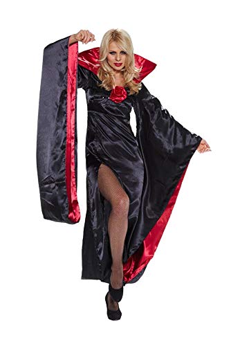 shoperama Damen-Kostüm Lady Dracula mit Fledermausärmeln Halloween Karneval Vampir, Größe:M/L von shoperama