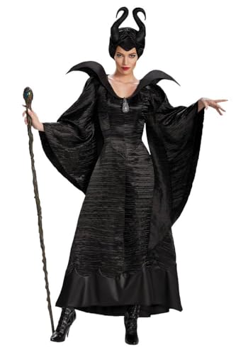 shoperama Damen-Kostüm Maleficent Schwarz Böse Fee Stiefmutter Königin, Größe:L von shoperama