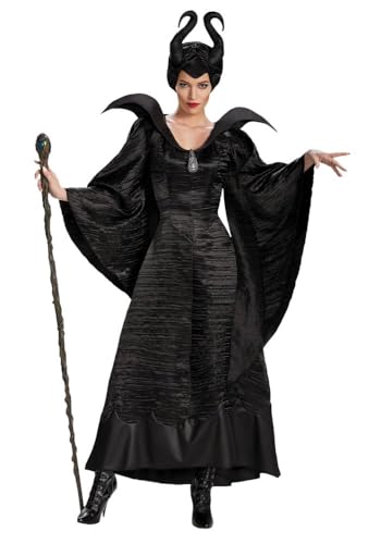 shoperama Damen-Kostüm Maleficent Schwarz Böse Fee Stiefmutter Königin, Größe:S von shoperama