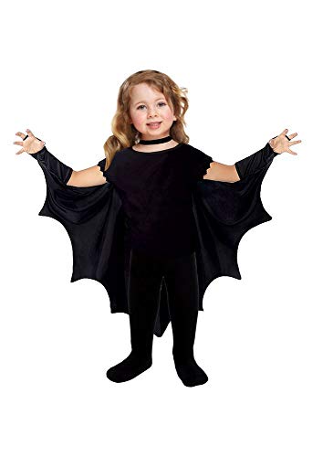 shoperama Fledermaus-Umhang für Kleinkinder 3-5 Jahre Halloween Kostüm Fledermausflügel Cape Mädchen Jungen von shoperama