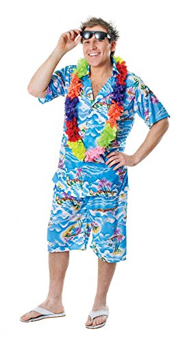 shoperama Hawaii-Hemd mit und ohne Hose Spaß-Kostüm für Herren Urlauber Tourist Ballermann Party, Größe:Hemd - M/L von shoperama