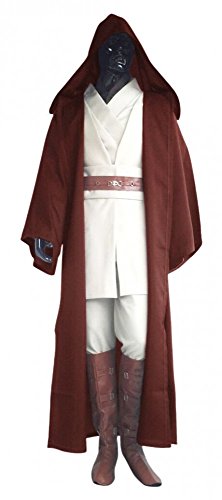 shoperama Herren Kostüm - Obi-Wan Kenobi Komplettset - Mantel Gewand Umhang Cape Jedi, Größe:XL von shoperama