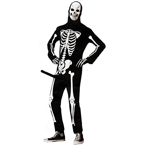 shoperama Herren Kostüm Skeleboner - Lustiges Skelettkostüm mit Pumpe Halloween, Größe:M/L von shoperama