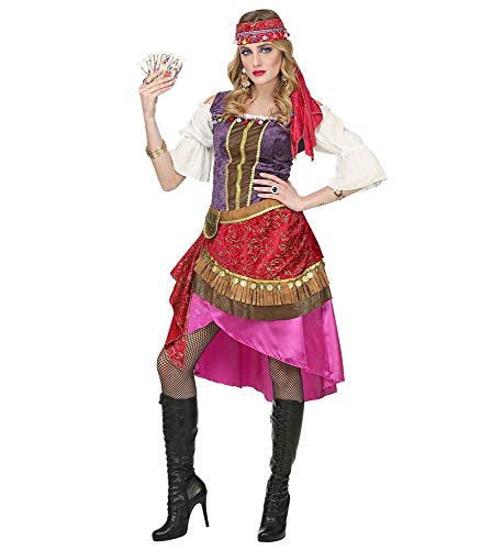 shoperama Premium Gypsy Damen Kostüm Kleid und Kopftuch Zigeunerin Wahrsagerin, Größe:M von shoperama