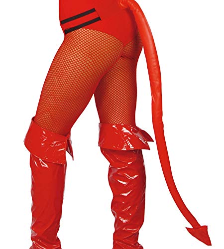 shoperama Roter biegsamer Schwanz für Teufel Teufelin 60 cm Devil Belzebub Satan Luzifer Hölle Kostüm-Zubehör Halloween Langer von shoperama