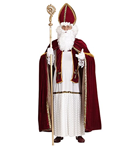 shoperama Saint Nicholas Nikolaus Kostüm für Herren Santa Claus Weihnachtsmann Erzbischof, Größe:2XL/3XL von shoperama