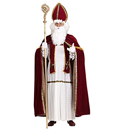 shoperama Saint Nicholas Nikolaus Kostüm für Herren Santa Claus Weihnachtsmann Erzbischof, Größe:S/M von shoperama