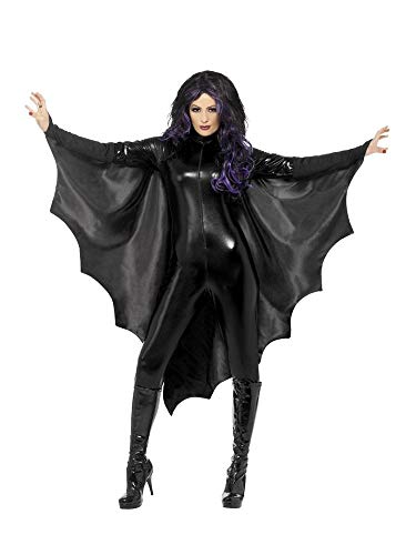 shoperama Vampir Fledermaus-Flügel Umhang Damen Vampirin Halloween-Kostüm Fledermaus Flügel Cape Zubehör Accessoire von shoperama