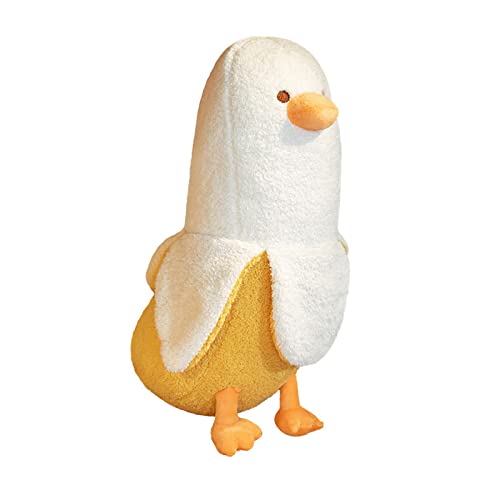 shownicer Plüschtier Banane Ente Stofftier, Kawaii Ente Plüsch, Banane Kuscheltier, Plüschkissen, Weiches Spielzeug, Wurfkissen Schmusetier, Geschenk Gefüllt für Kinder Mädchen Jungen von shownicer