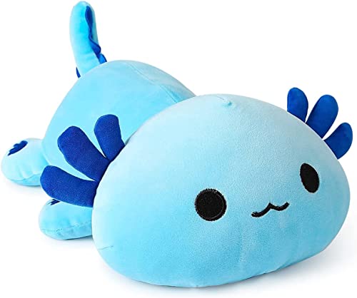 shownicer Plüschtier Axolotl Stofftier Kawaii Axolotl Plüsch, Axolotl Kuscheltier Plüschkissen Spielzeug, Wurfkissen, Schmusetier Geschenk für Kinder Mädchen Jungen von shownicer