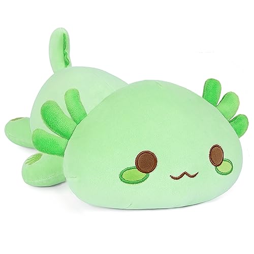 shownicer Plüschtier Axolotl Stofftier Kawaii Salamander , Kuscheltier Plüschkissen Spielzeug, Wurfkissen, Katze Plüsch Kissen, Schmusetier Geschenk Gefüllt für Kinder Mädchen Jungen von shownicer