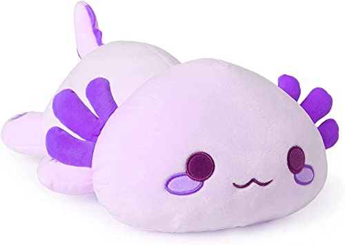 shownicer Plüschtier Axolotl Stofftier Kawaii Salamander Plüsch, Axolotl Kuscheltier Plüschkissen Spielzeug, Wurfkissen, Katze Plüsch Kissen, Schmusetier Geschenk Gefüllt für Kinder Mädchen Jungen von shownicer