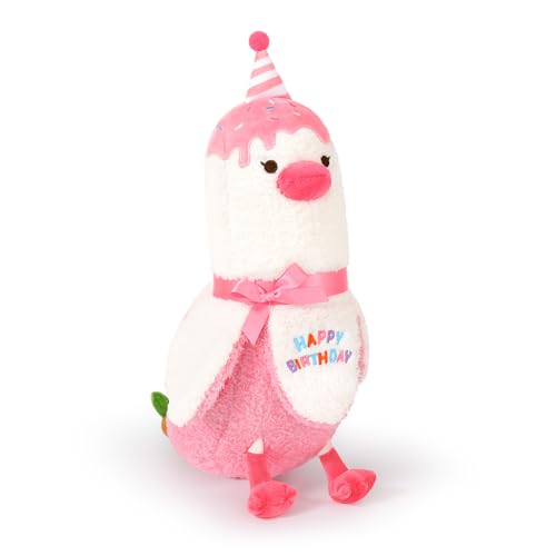 shownicer Plüschtier Banane Ente Kuscheltier Geburtstag Stofftier Kawaii Ente Plüsch, Banane Plüschkissen Spielzeug Wurfkissen, Ente Kissen Geschenk für Kinder Mädchen 3+ Jahre (Rosa, 30cm) von shownicer