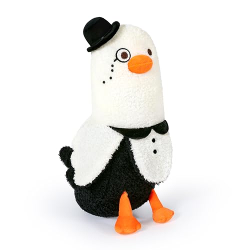 shownicer Plüschtier Banane Ente Kuscheltier Stofftier Kawaii Ente Plüsch, Banane Plüschkissen Spielzeug Wurfkissen, Ente Kissen Geschenk für Kinder Mädchen 3+ Jahre (Schwarz, 30cm) von shownicer