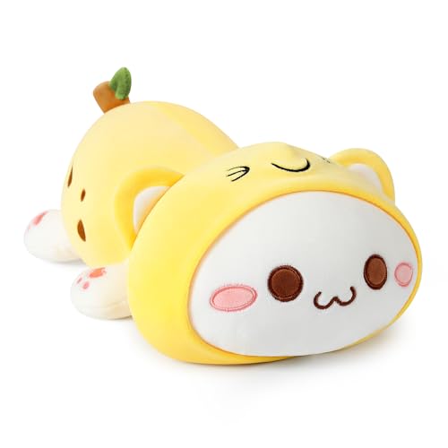 shownicer Plüschtier Katze Banane Kuscheltier Stofftier Kawaii Katze Plüsch, Banane Plüschkissen Spielzeug, Katze Wurfkissen, Schmusetier Geschenk für Kinder Mädchen 12+ Jahre (30cm, Banane Katze) von shownicer