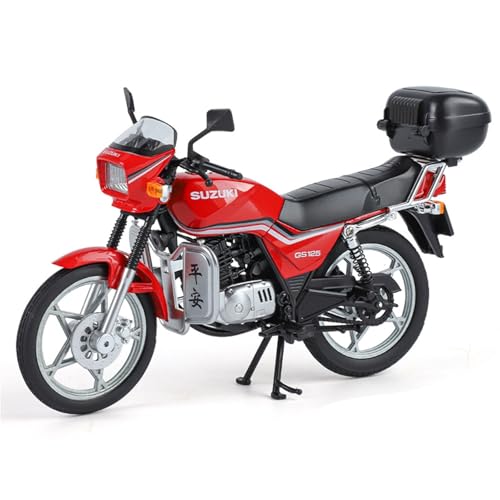 shuishuicui 1 12 für Suzuki King Motorrad Vintage Legierung Motorrad Modell Roller Spielzeug Auto Sammlung 7 Zoll Rot Dekoration Schreibtisch Männer Jungen von shuishuicui