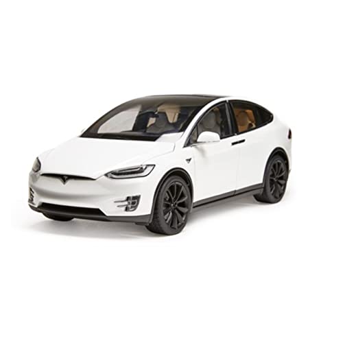 shuishuicui 1 18 Für Tesla Model X P100D SUV Legierung Diecast Automodell Als Geschenk Handarbeit Für Jungen Erwachsene(Weiß) von shuishuicui