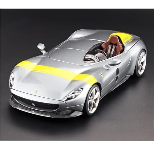 shuishuicui 1 18 für Ferrari MONZ SP1 Legierung Auto Modell Sammlung 10 Zoll Silber Spielzeug Sammlung Dekorative Schreibtisch Männlichen von shuishuicui