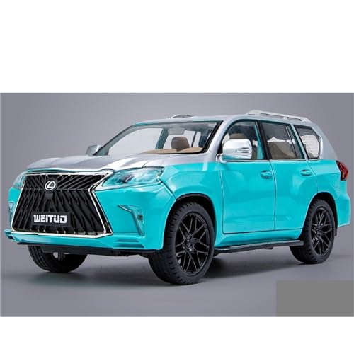 shuishuicui 1 18 für Lexus LX 570 Legierung Auto Modelle Spielzeug Hause Dekoration 27CM Sammlung Memorial Männer Jungen Display Schreibtisch(Blue) von shuishuicui