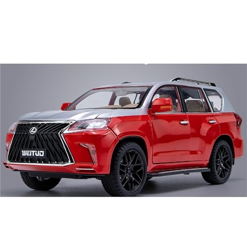 shuishuicui 1 18 für Lexus LX 570 Legierung Auto Modelle Spielzeug Hause Dekoration 27CM Sammlung Memorial Männer Jungen Display Schreibtisch(Red) von shuishuicui