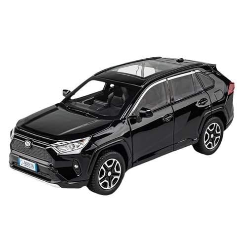 shuishuicui 1 22 Für Toyota RAV4 SUV Simulation Legierung Auto Modell 19,5 cm Dekorative Schreibtisch Sammlung Display Männer Jungen Geschenk(Black) von shuishuicui