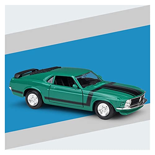 shuishuicui 1 24 Für 1970 Mustang BOSS Sportwagen Simulation Legierung Automodell Junge Spielzeug Geschenk Sammlung Display Handwerk(2) von shuishuicui