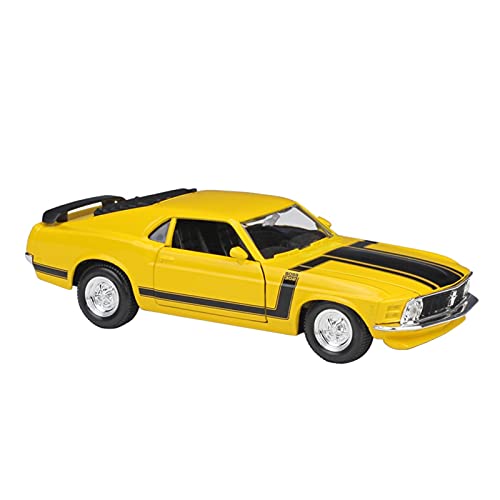 shuishuicui 1 24 Für 1970 Mustang BOSS Sportwagen Simulation Legierung Automodell Junge Spielzeug Geschenk Sammlung Display Handwerk(Taglia unica) von shuishuicui