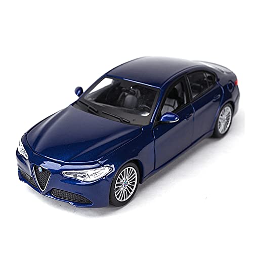 shuishuicui 1 24 Für Alfa Romeo Giulia Sportwagen Zinklegierung Diecast Pull Back Auto Modell Für Erwachsene Geschenk(Blau) von shuishuicui